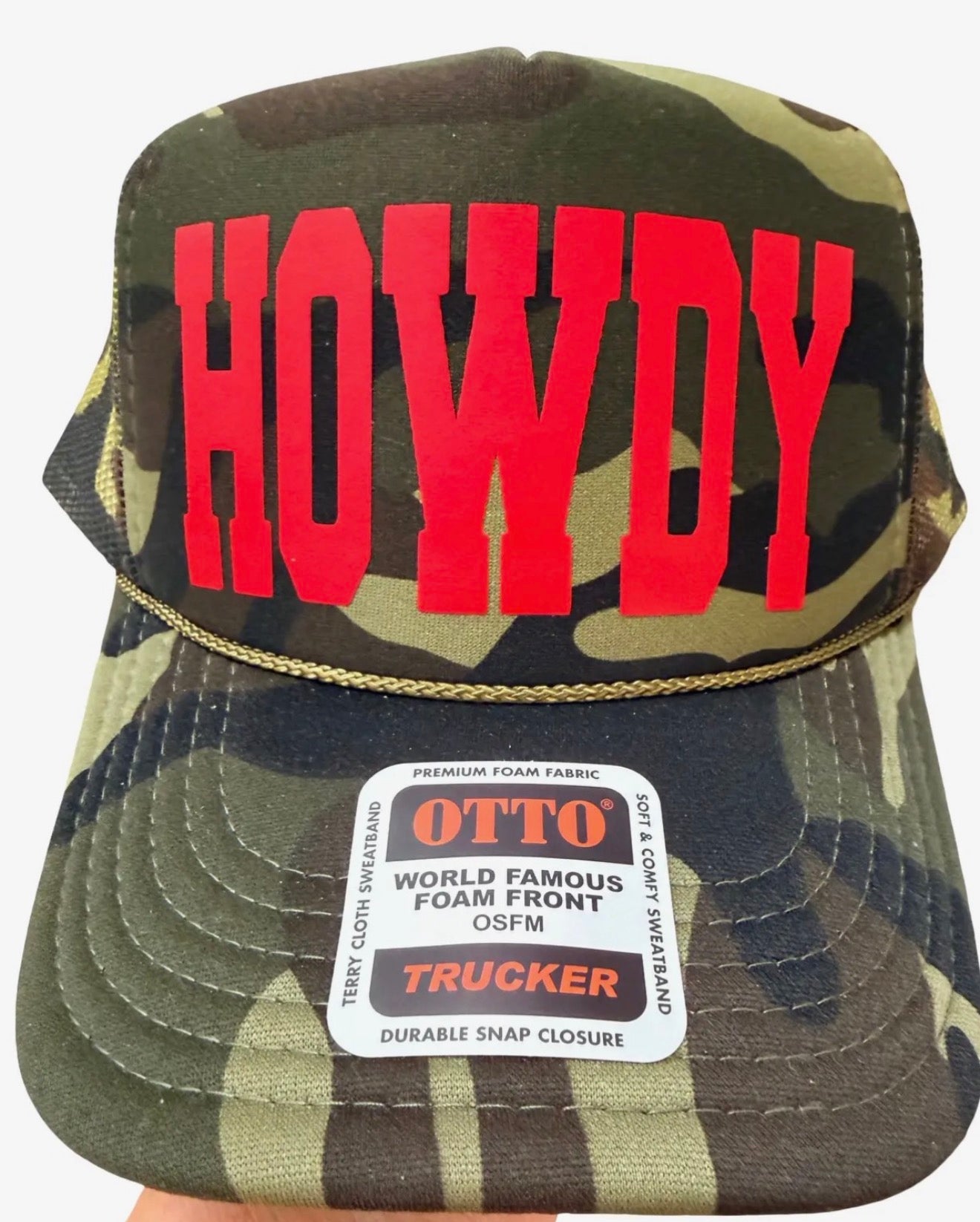 Howdy Camo Trucker Hat
