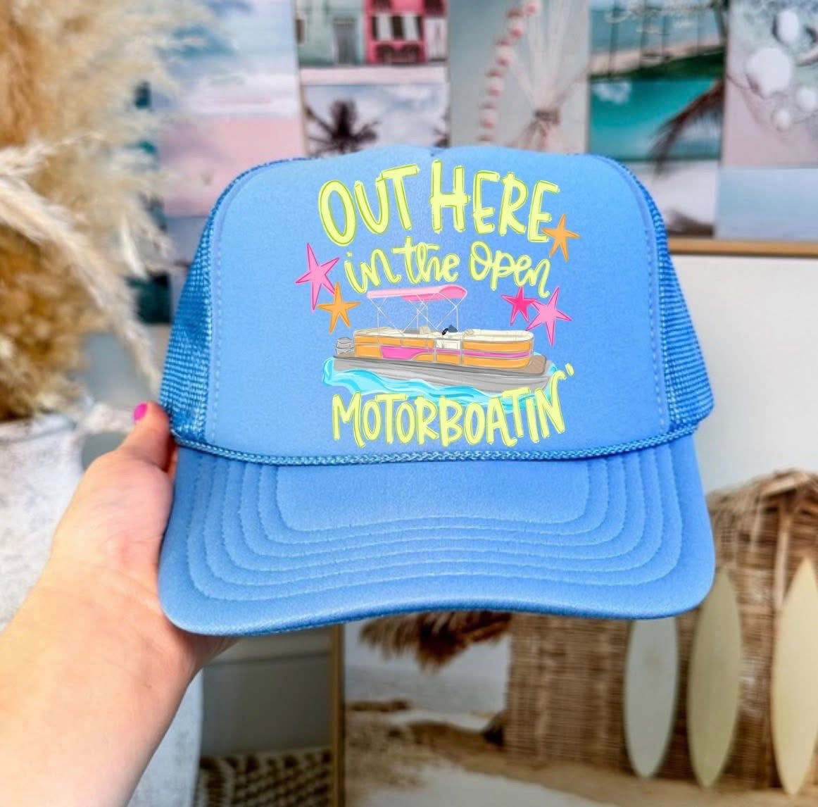 Motorboatin Trucker Hat