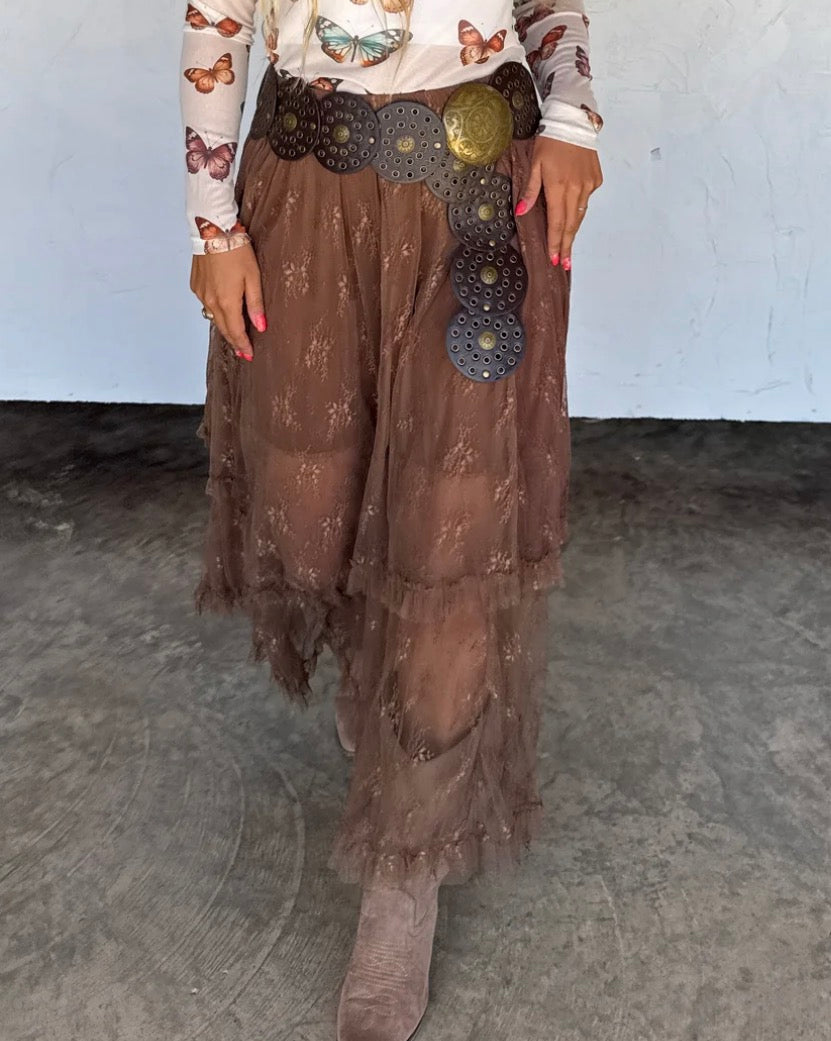 Autumn Blooming Maxi Skirt
