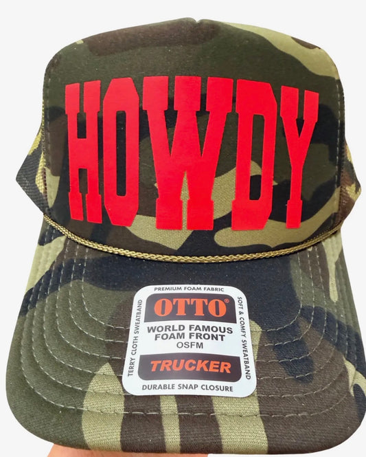 Howdy Camo Trucker Hat