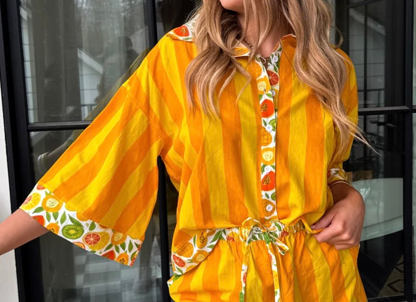 Fruit Salad Button up