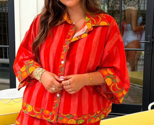 Fruit Salad Button up