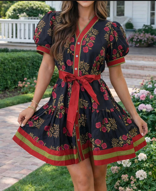 Retro Floral Dress