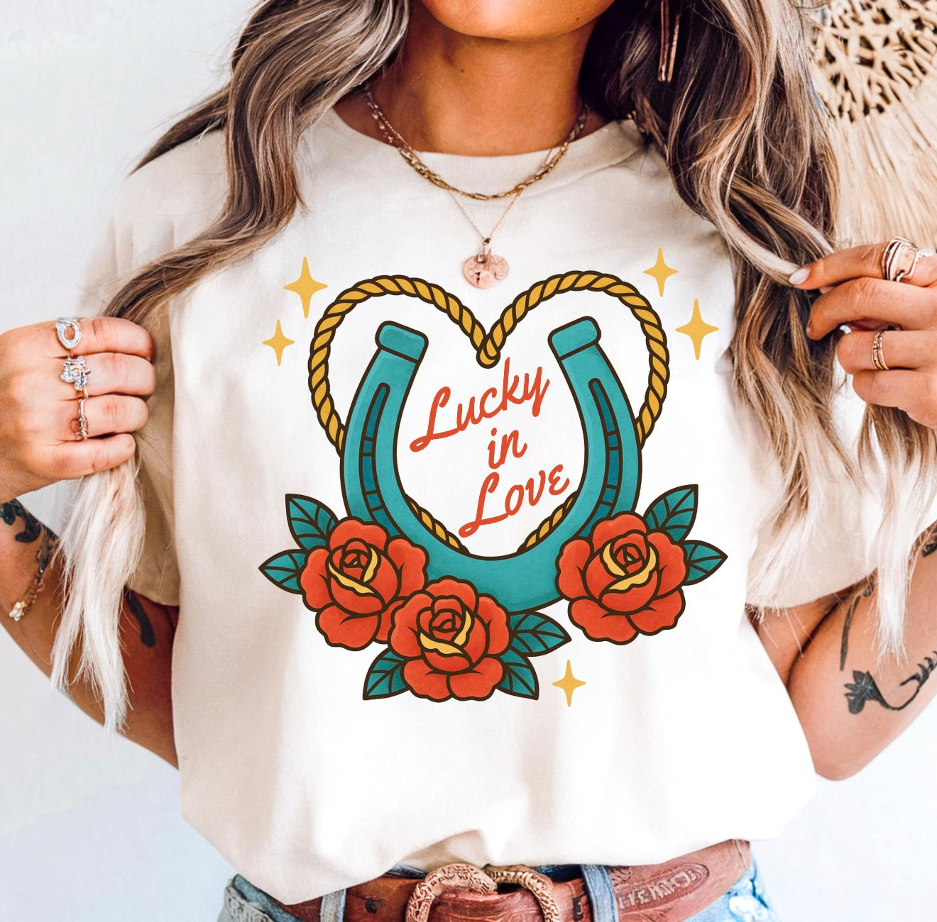 Lucky in Love Tshirt