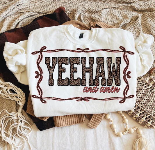 Yeehaw and Amen Tee