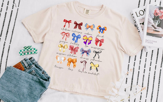 Coquette Football cropped Tee