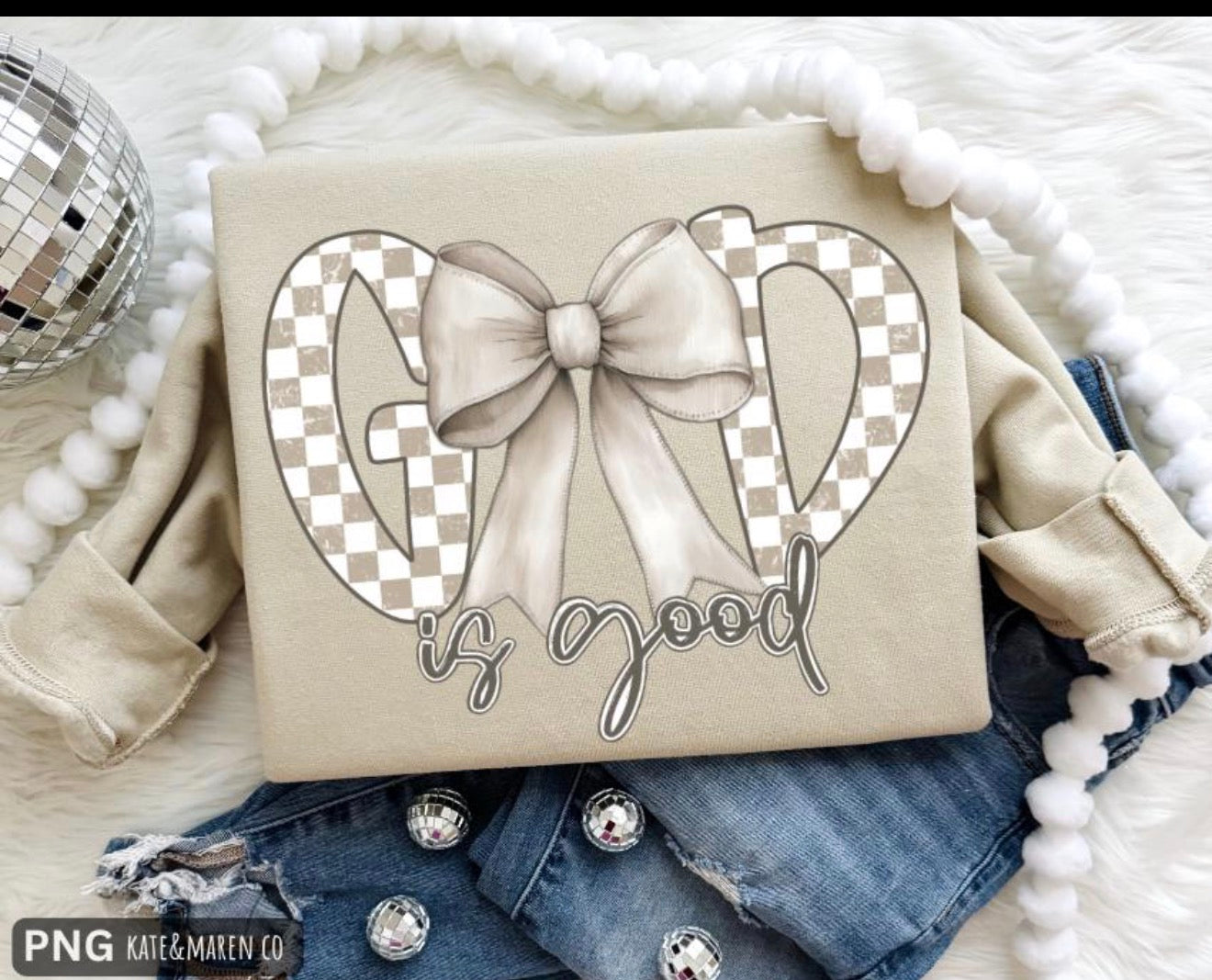 God is Good Bow Tshirt