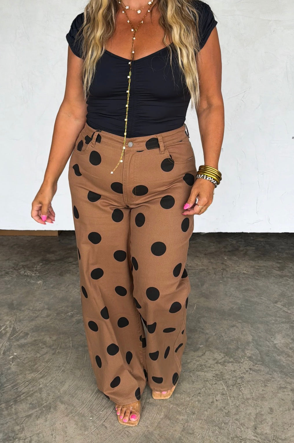 Mocha Dot Jeans