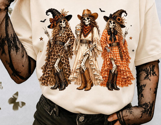 Skelton Witches comfort Tee