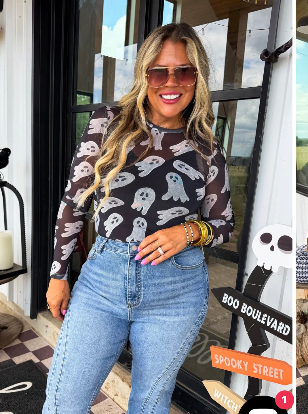 Halloween Mesh Top
