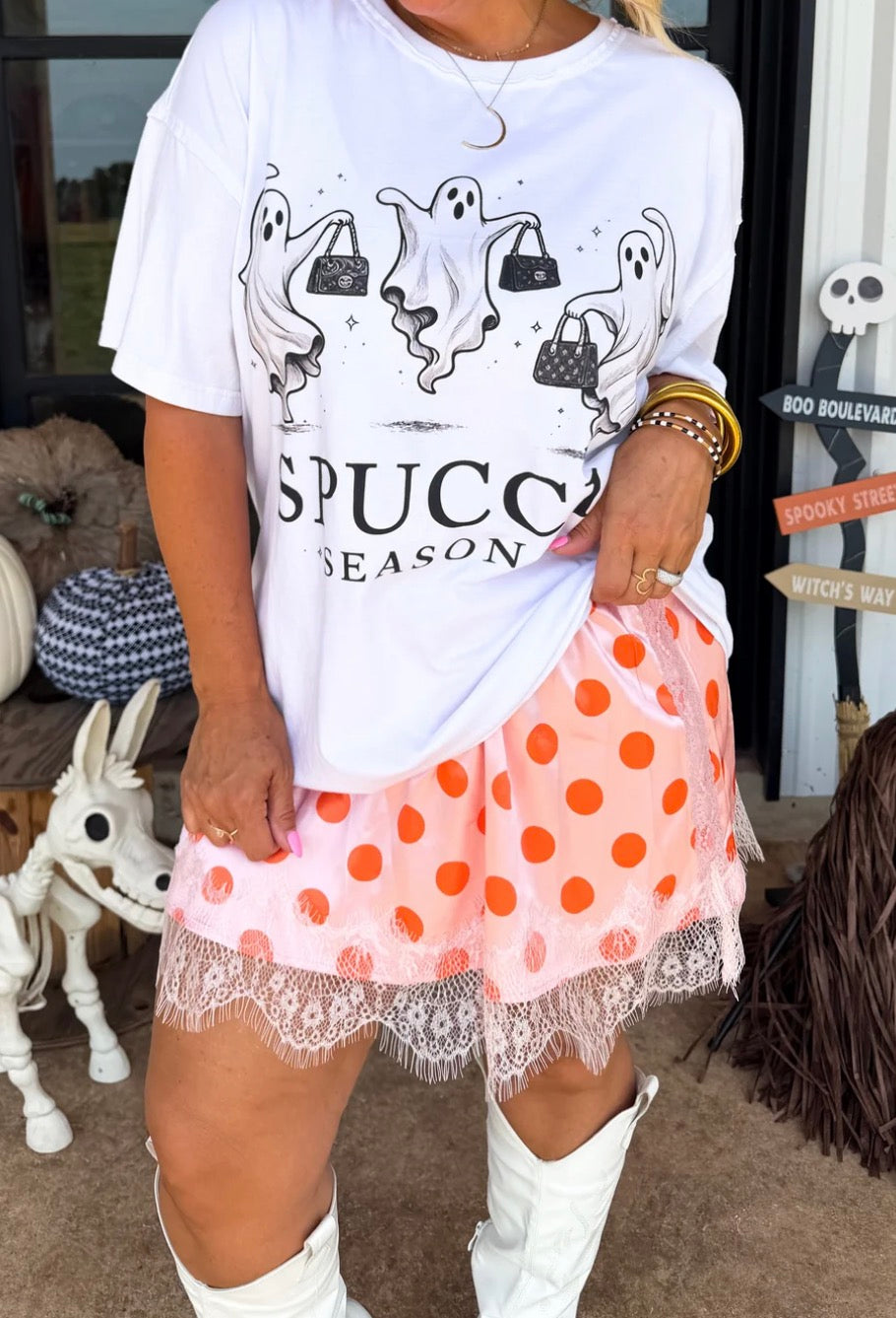 Cosmic Charm Lace Skirt