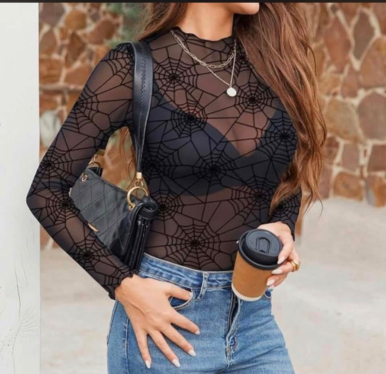 Spider Web Mesh Top