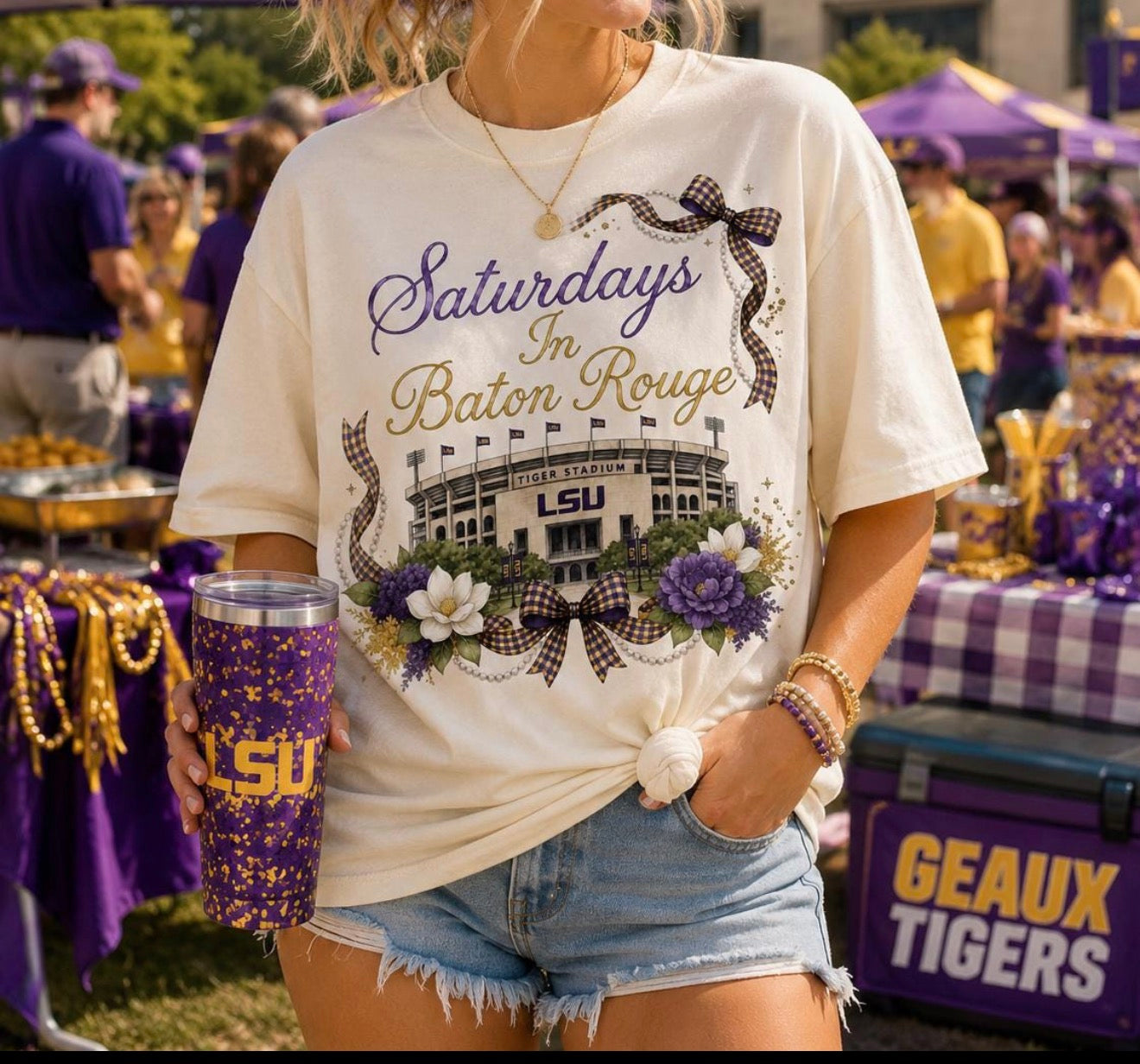 Saturdays in Baton Rouge comfort tee