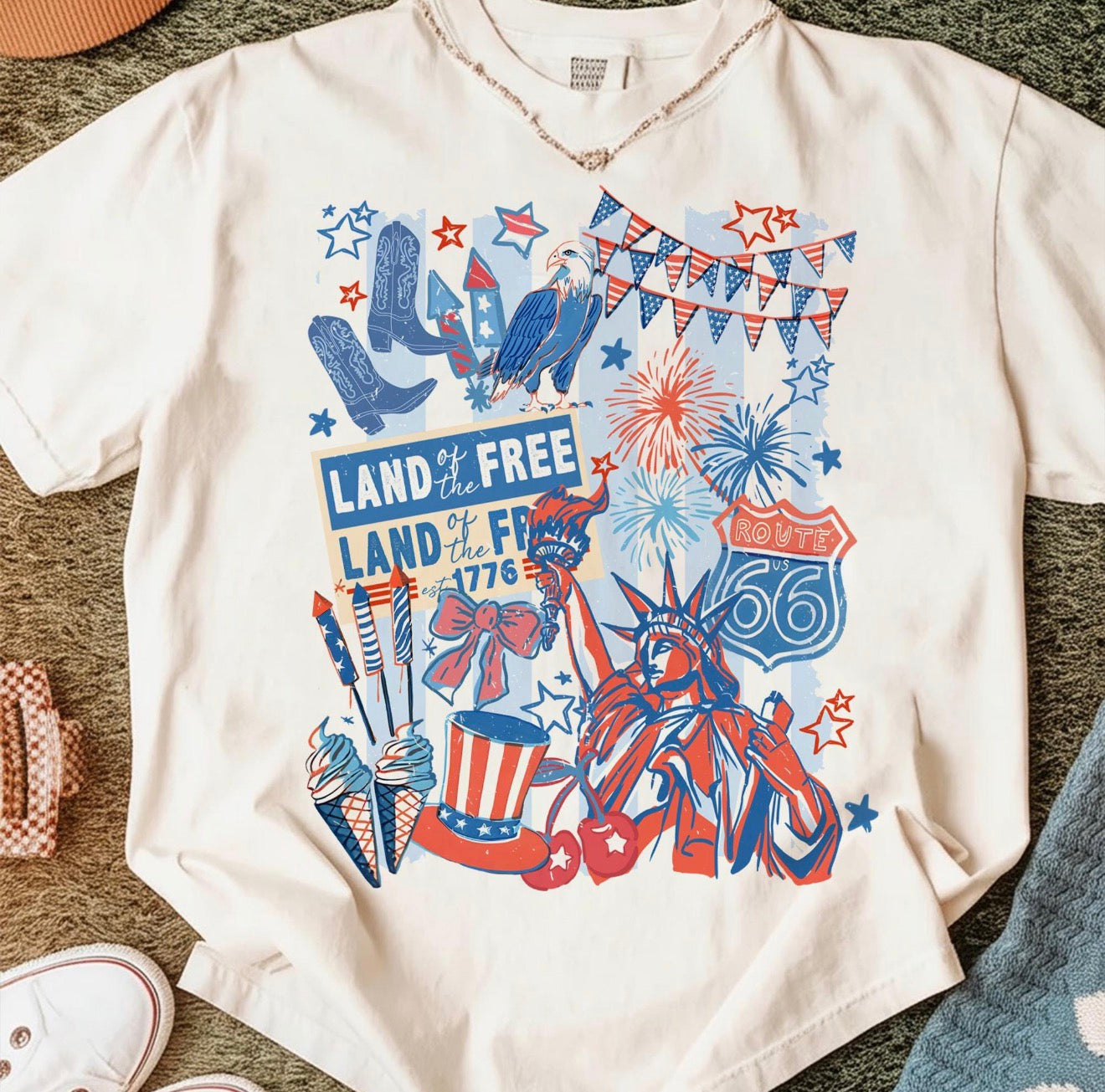 Land of the Free comfort Tee