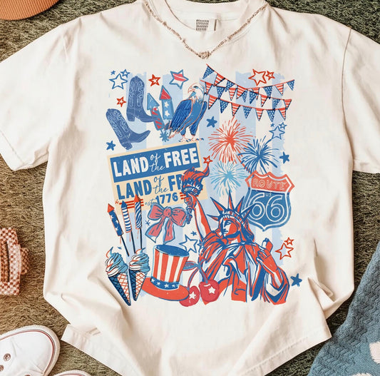 Land of the Free comfort Tee