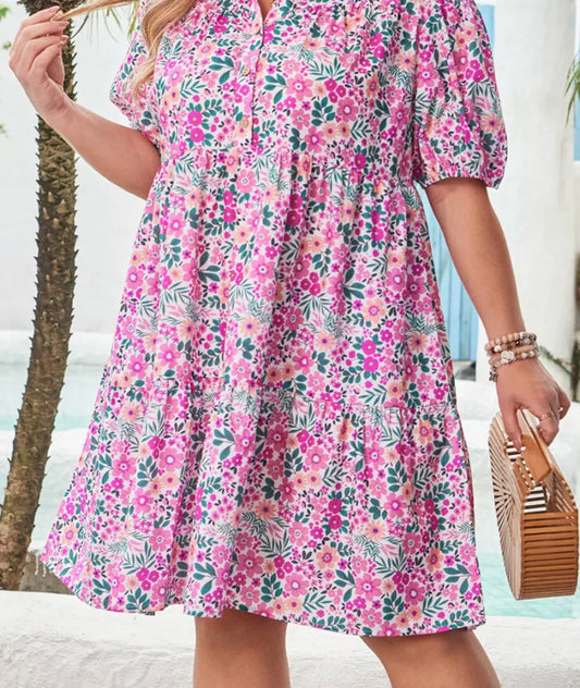 Floral Plus Dress