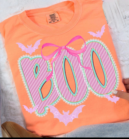 Boo comfort Tee (Neon Cantaloupe)