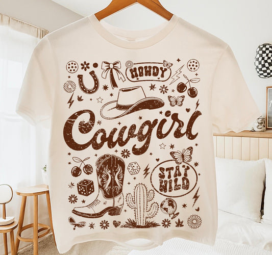 Howdy Cowgirl Tee