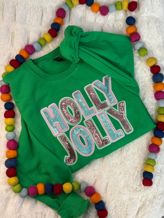 Holly Jolly Sequin Sweatshirt