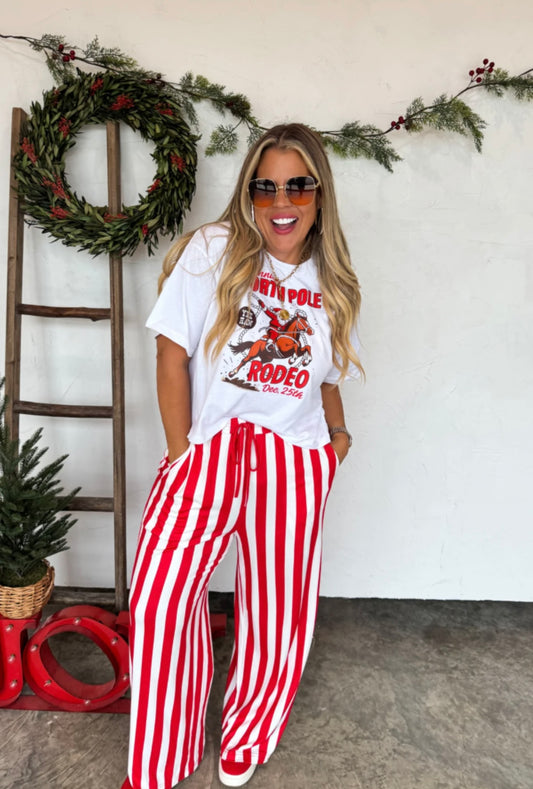 Christmas Vertical Striped Pant