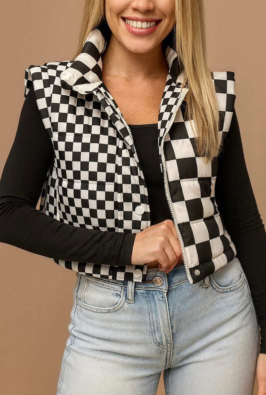 Black & White Vest